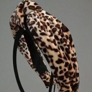 Velveteen Leopard Print Headband
